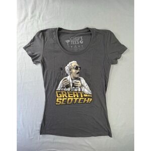 Chive Tees Doc Brown Great Scotch Fitted Women's Medium Back To The Future